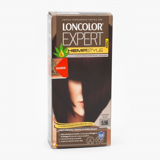 Vopsea permanentă pentru păr Expert Hempstyle 5.56 castaniu acaju 100ml