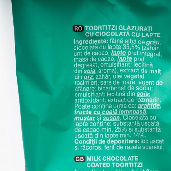 Snack glazură cu ciocolată cu lapte 80g