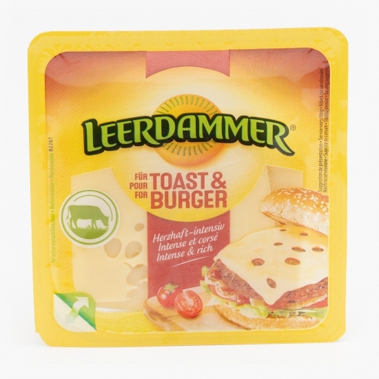 Brânză semitare felii Toast & Burger 125g