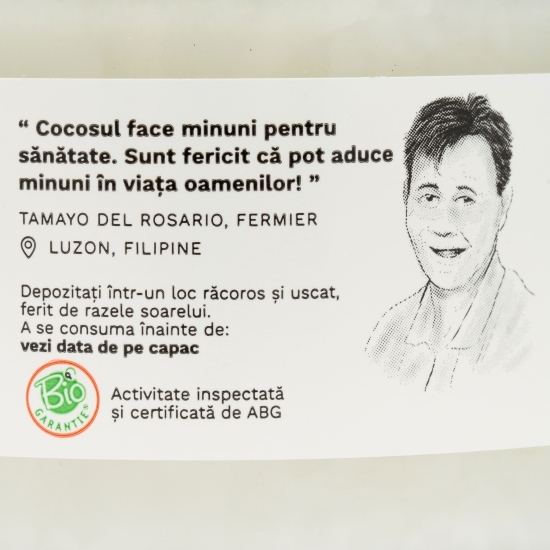 Ulei de cocos ecologic extravirgin, presat la rece 280ml