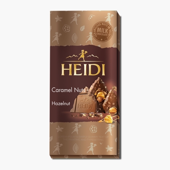 Ciocolată cu lapte și alune caramelizate 80g