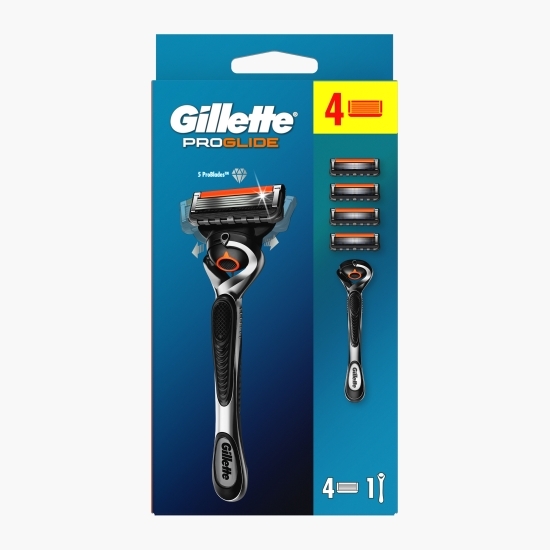 Aparat de ras ProGlide, 1 mâner + 4 rezerve