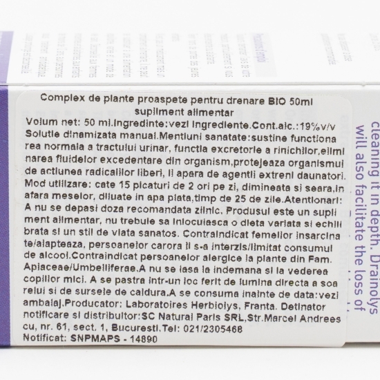 Complex de plante proaspete eco pentru drenare 50ml