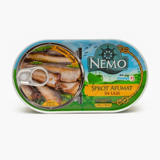 Șprot afumat în ulei 170g