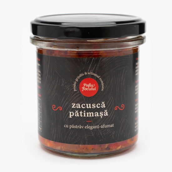 Zacuscă pătimașă cu păstrăv elegant-afumat 300g