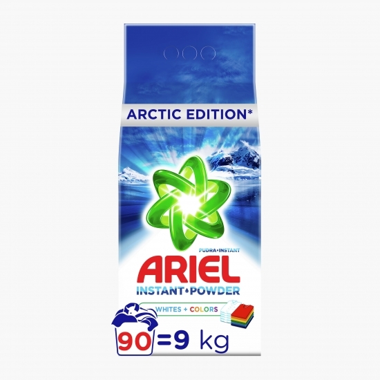 Detergent de rufe pudră automat Arctic Edition 90 spălări, 9kg