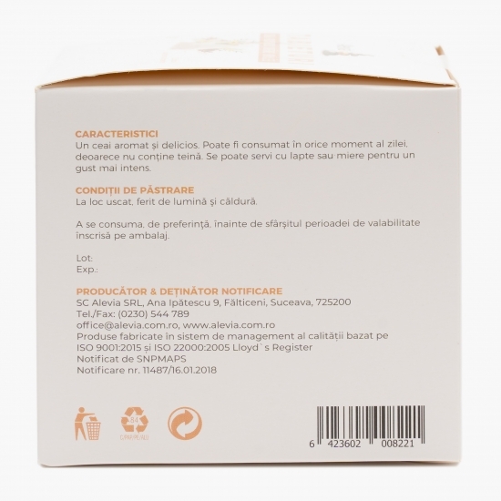 Ceai rooibos créme brûlée Tabieturi 12 plicuri
