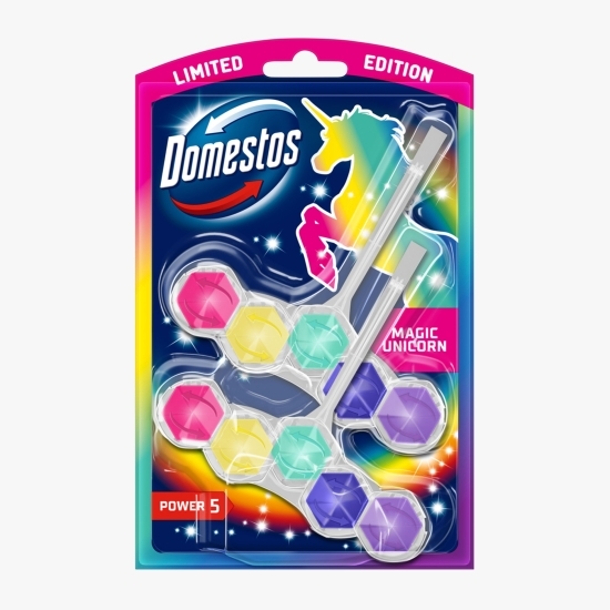 Odorizant toaletă Power 5 Magic Unicorn, 2 buc x 50g