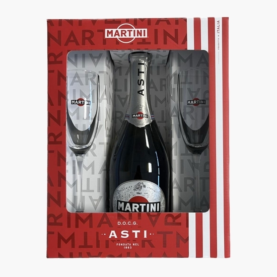 Asti Martini 7.5% alc., 0.75l + 2 pahare