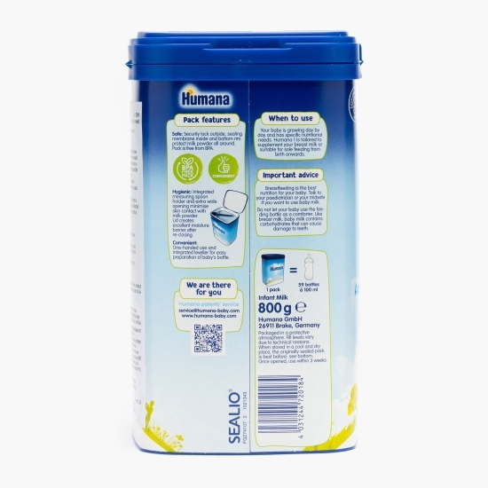 Lapte praf Formulă de început 1, 0+ luni, 800g