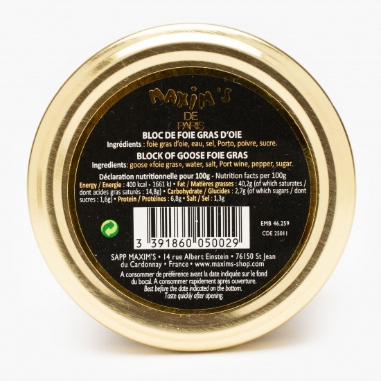 Bloc de foie gras de gâscă 90g