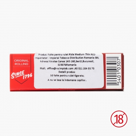 Foițe pentru rulat Red 50 buc