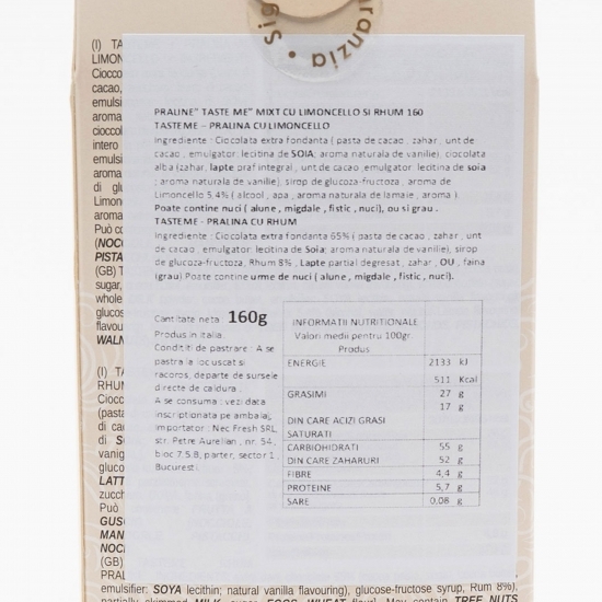 Praline Taste Me mix rom și limoncello 160g
