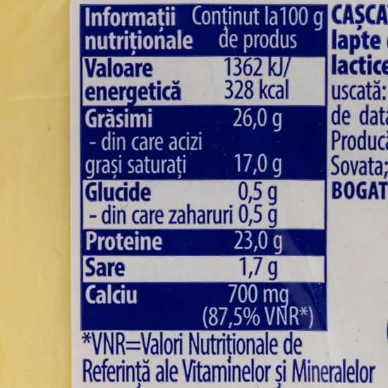 Cașcaval clasic 850g