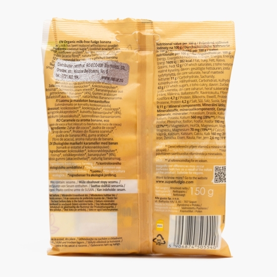 Caramele eco, aromă banane150g