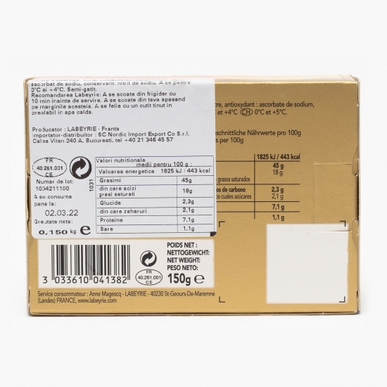Foie gras bloc gâscă 150g