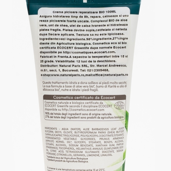 Cremă de picioare bio cu efect reparator 100ml
