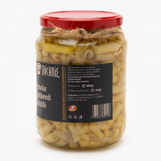 Fasole galbenă păstăi 680g 