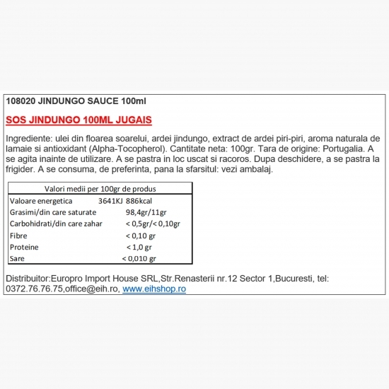 Sos jindungo 100ml