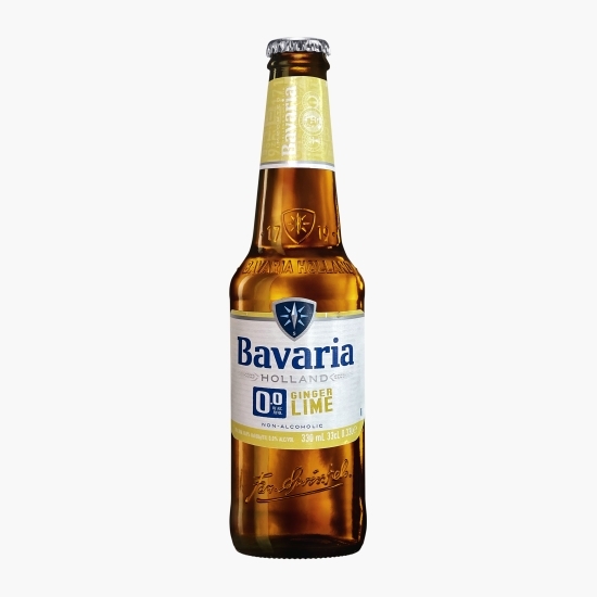 Bere blondă fără alcool cu ghimbir și lămâie, sticlă 0.33l