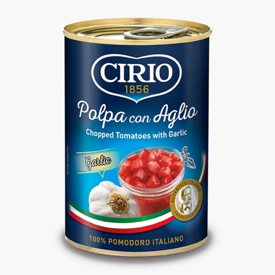 Pulpă de roșii cu usturoi 400g