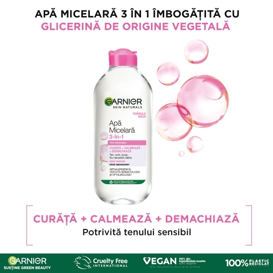 Apă micelară pentru ten sensibil 100ml