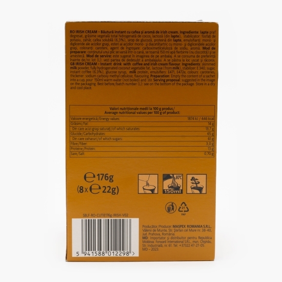 Cappuccino Irish Cream, plicuri 8x22g, băutură instant
