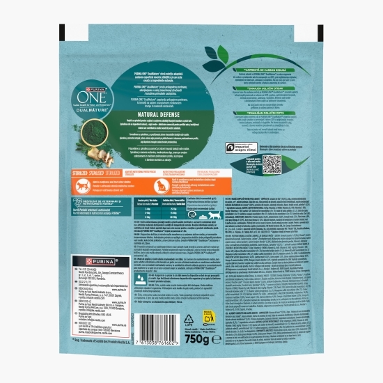 Hrană uscată pentru pisici adulte, sterilizate, 750g, cu vită