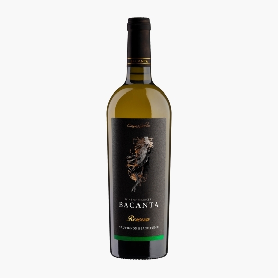 Vin alb sec Bacanta Sauvignon Blanc Fume, 14%, 750ml