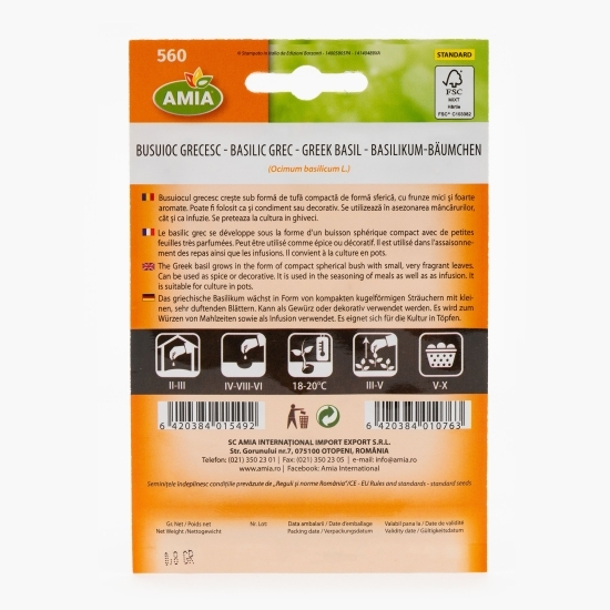 Semințe de busuioc grecesc 0.8g
