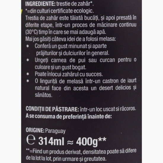 Melasă eco din trestie de zahăr 400g