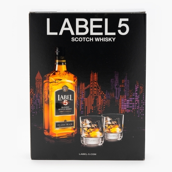 Blended Whisky, 40%, Scotland, 0.7l + 2 pahare