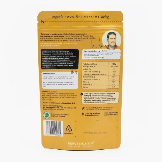 Scorțișoară de Ceylon, pulbere ecologică pură, 100g