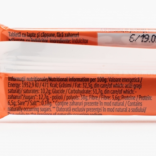 Tabletă dietetică cu căpșune 25g
