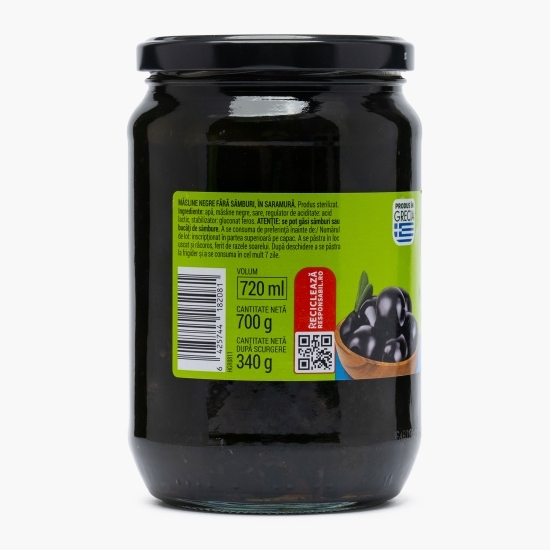 Măsline negre fără sâmburi 700g