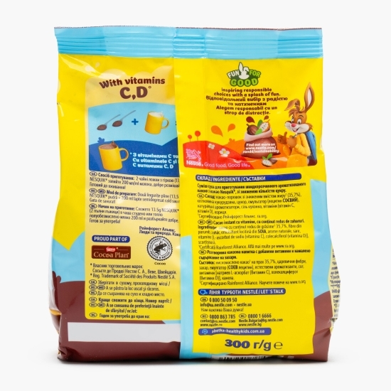 Cacao instant cu vitamine și conținut redus de zaharuri Less Sugars, 300g