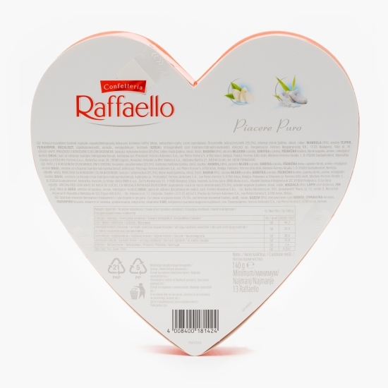 Specialități crocante de nucă de cocos cu migdală întreagă în interior, Heart 140g