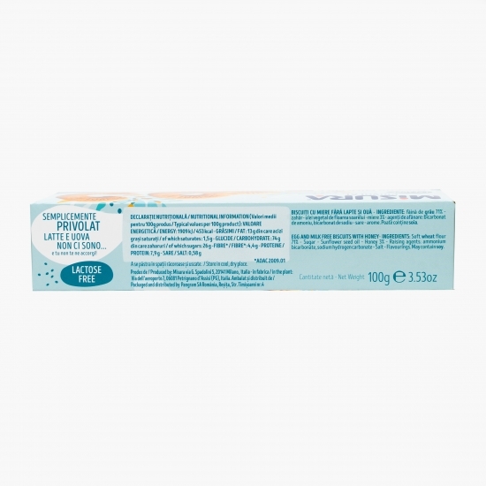 Biscuiți cu miere fără lactoză 100g