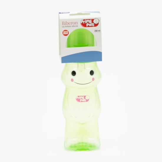 Biberon formă broască verde, +0 luni, 250ml