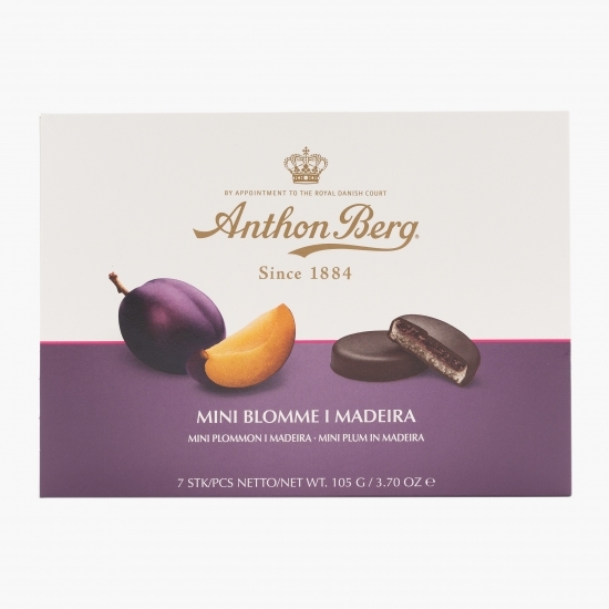 Praline mini marzipan și umplutură cu prune Madeira 105g