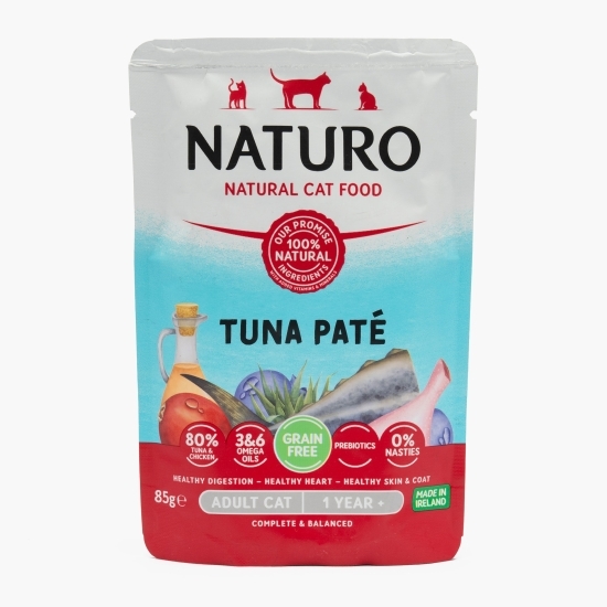 Hrană umedă pentru pisici adulte, pate de ton, 85g