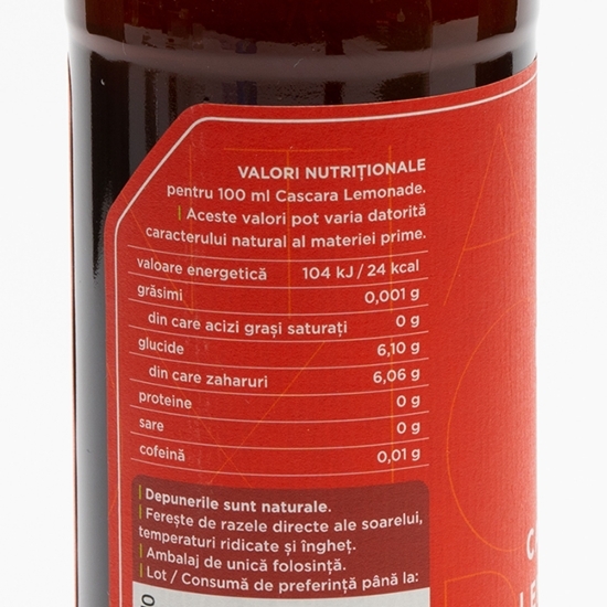 Cascara Lemonade, limonadă acidulată din cireașă de cafea 0.33l