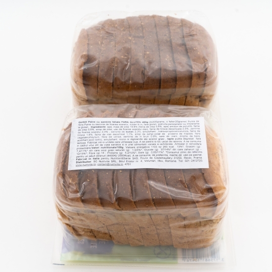 Pâine feliată fără gluten cu semințe 400g