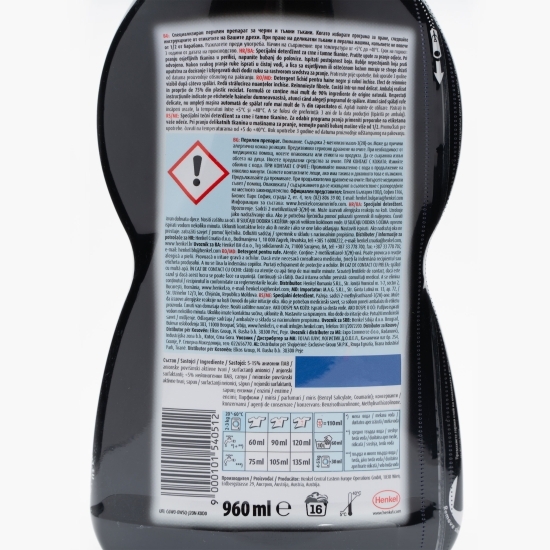 Detergent lichid pentru haine negre Renew Black, 16 spălări, 960ml
