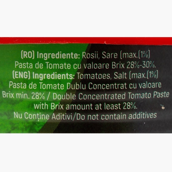 Pastă de tomate 28-30%, cutie, 800g