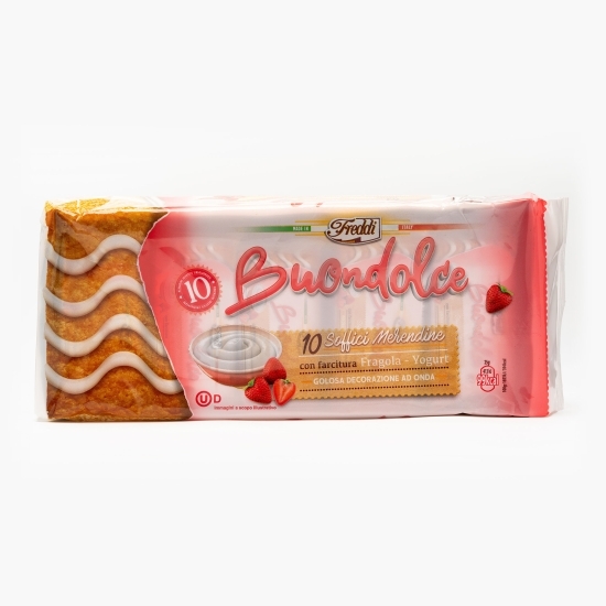 Prăjitură Buondolce cu aromă de căpșuni și iaurt 250g