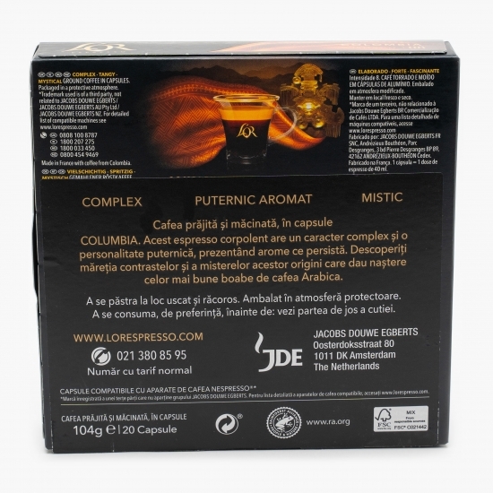 Colombia 20 băuturi, 104g, capsule cafea 