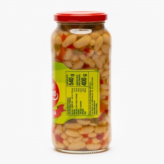 Fasole albă cu legume 540g