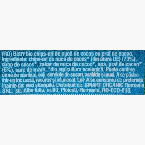 Chipsuri eco de cocos cu cacao 70g