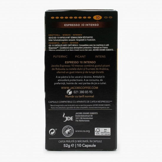 Espresso 10 Intenso 10 băuturi 52g, capsule cafea 